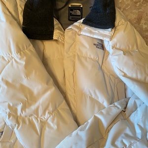 The north face creme prodigy down jacket